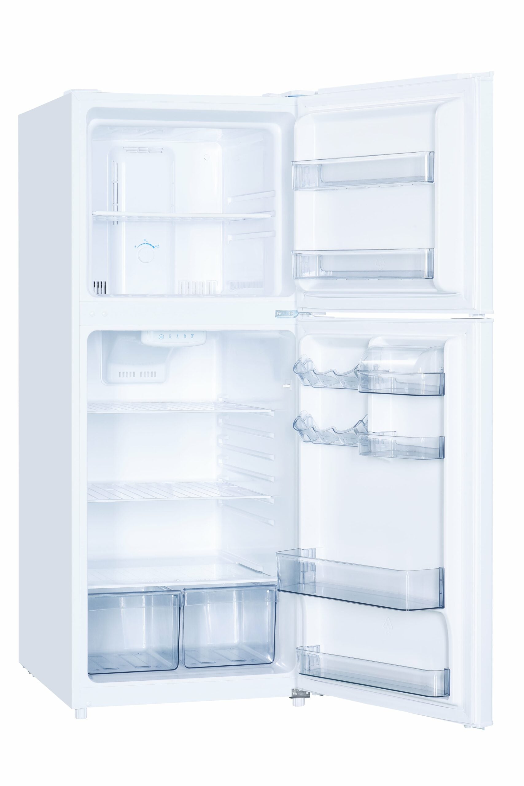 Danby DFF116B2WDBR 11 cu. ft. Compact Refrigerator - Top Freezer, White - Perfect for Apartments, Dorms & Small Spaces