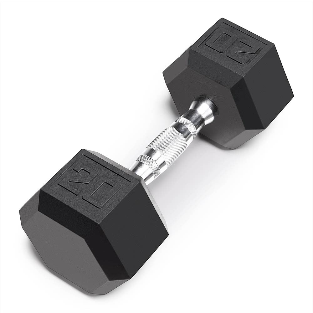20lb Rubber Hex Dumbbell Set for Home Gym & Strength Training - Marcy IBRH 020 | Non-Slip Grip, Durable Rubber Coating | Perfect for Weightlifting, CrossFit & Fitness Workouts