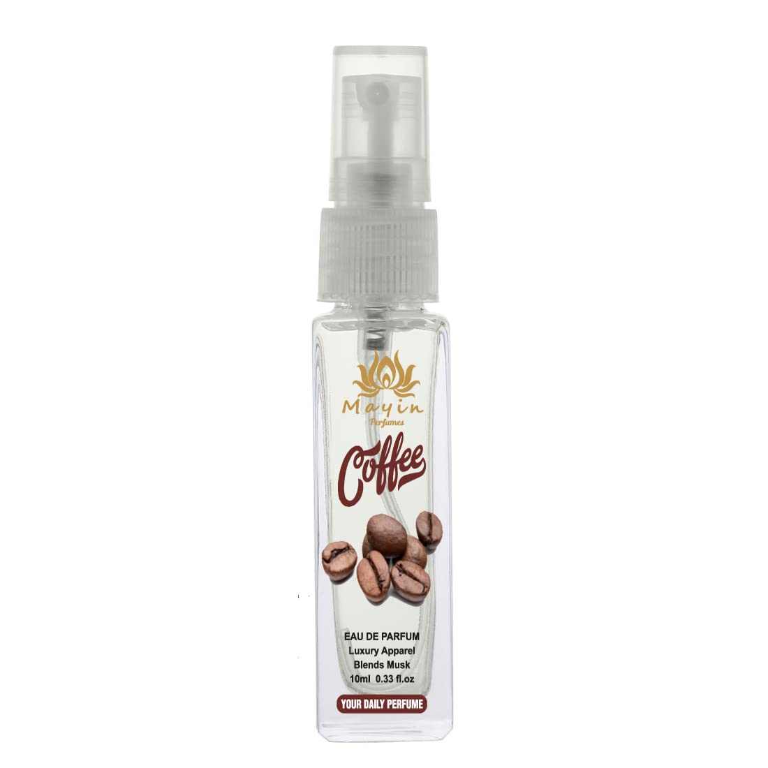 Mayin Coffee Eau De Parfum - Unisex Fragrance Spray for Men & Women | 10ml Travel Size Pocket Perfume | Perfect for Daily Wear, Office & Date Nights