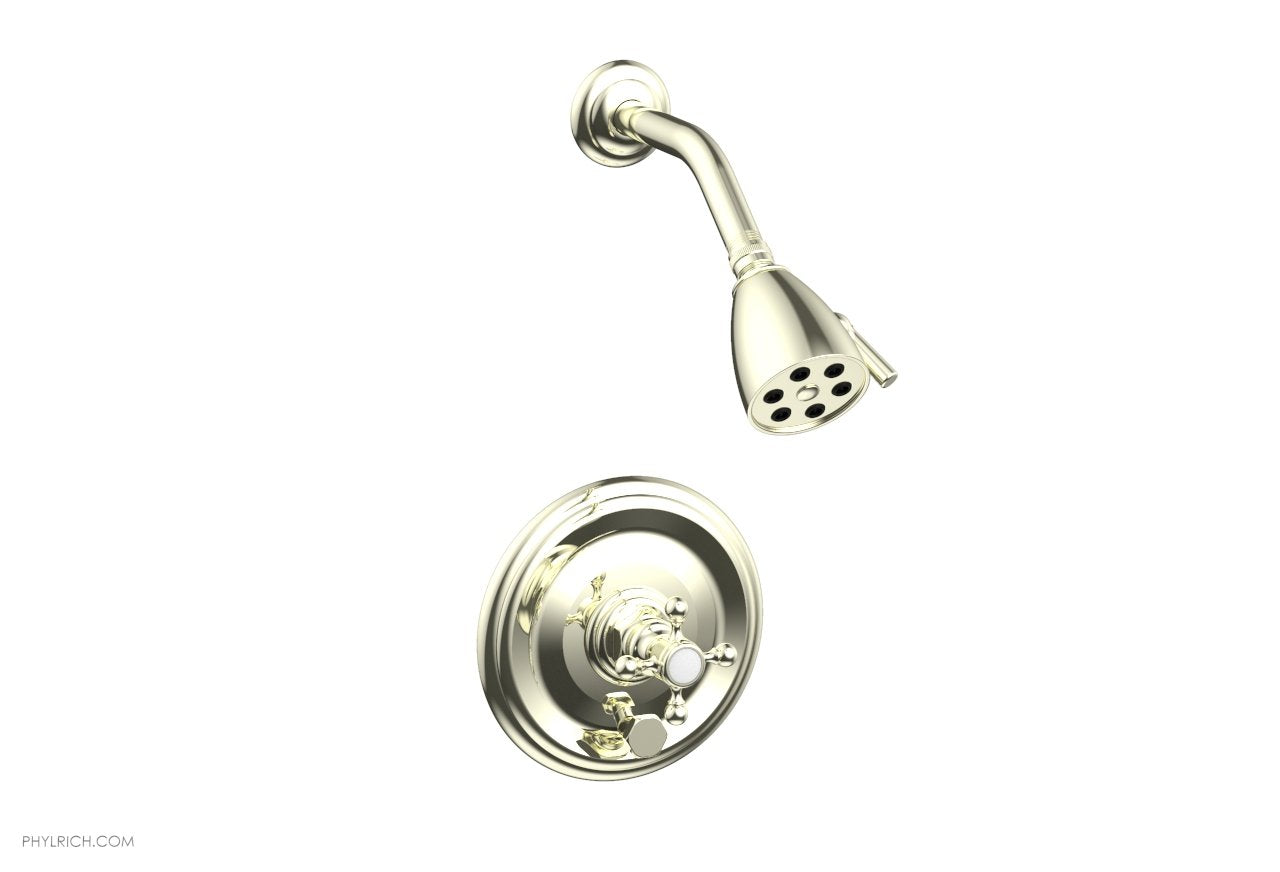 HEX TRADITIONAL Pressure Balance Shower and Diverter Set (No Spout) 4 151 - Perfect for Bathroom Renovation and Modern Home Upgrade