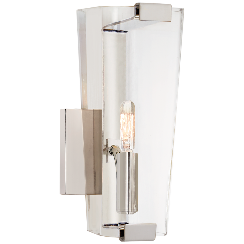 Polished Nickel with Clear Glass