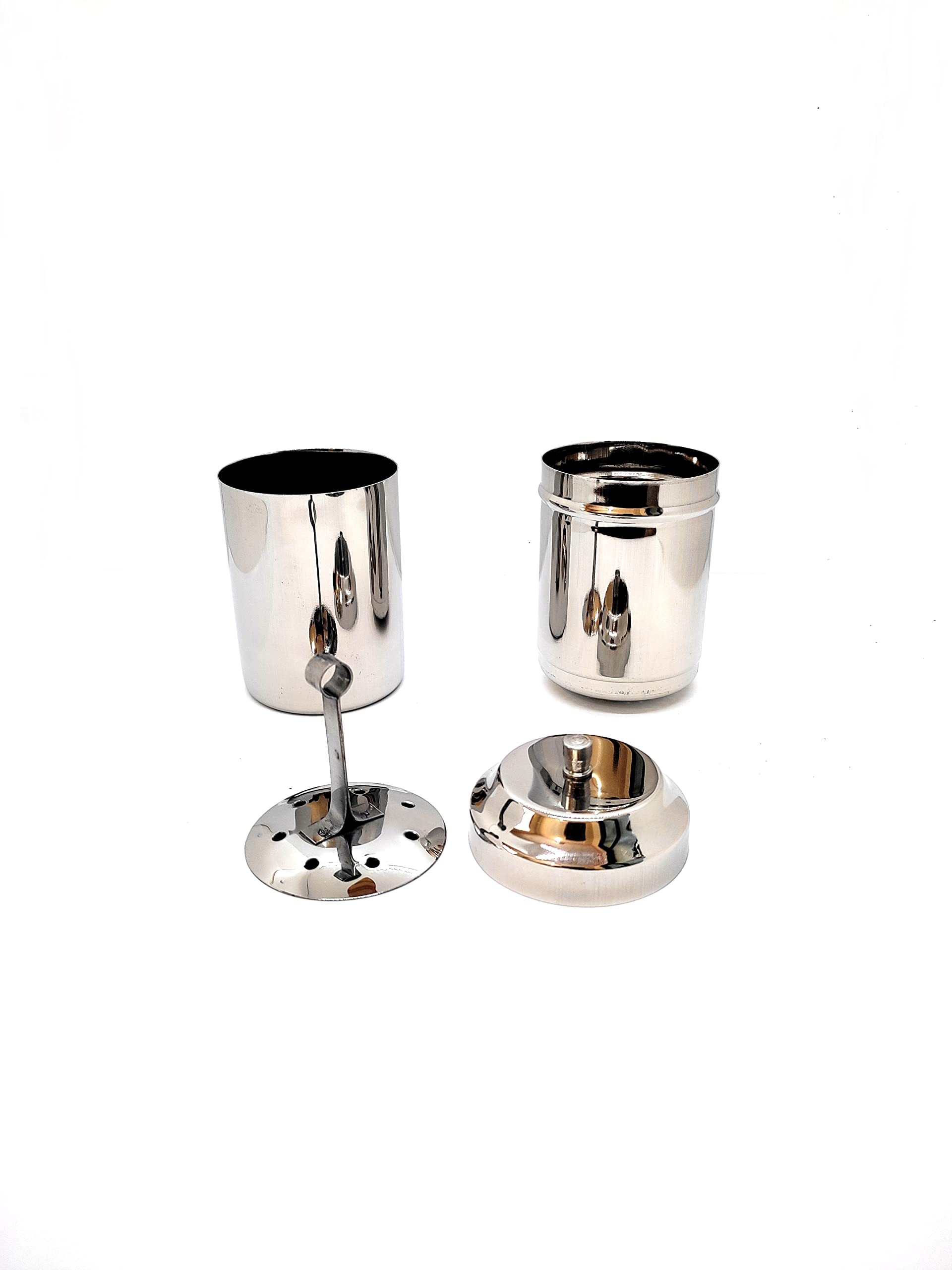 Stainless Steel South Indian Coffee Drip Maker - Reusable Phin Filter for 3-4 Cups (6.6 Oz/200ml) | SS304 Food Grade | Perfect for Camping, Travel & Home Brewing | Compact Decoction Coffee Dripper