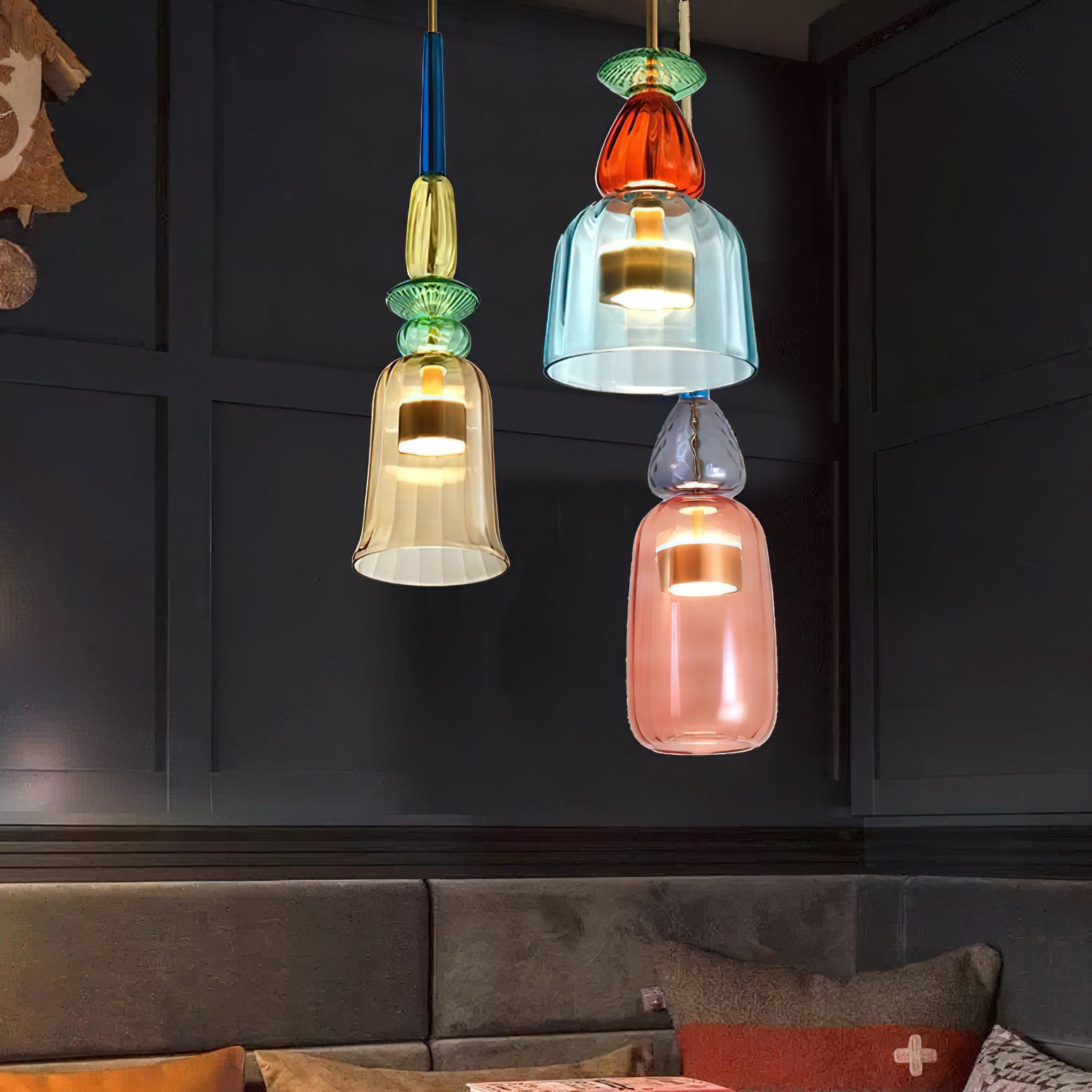 Cambell Pendant Light - Modern Hanging Ceiling Light Fixture for Kitchen Island, Dining Room & Bedroom | Dimmable LED Chandelier with Adjustable Height