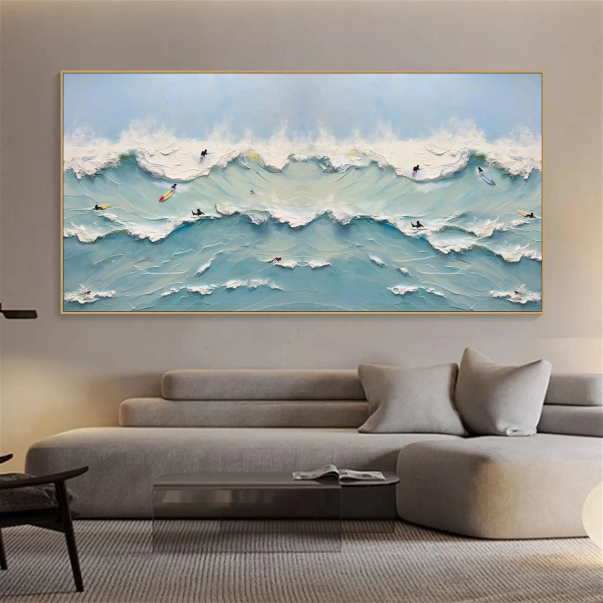 Ocean and Sky Painting #OS121 - Stunning Coastal Wall Art for Living Room, Bedroom & Office Decor