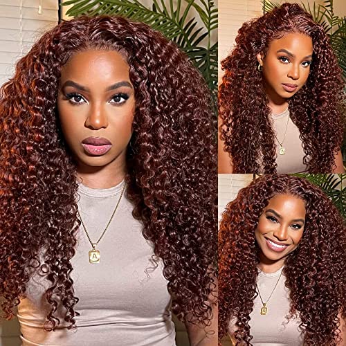 Red Brown Curly 3 Bundles