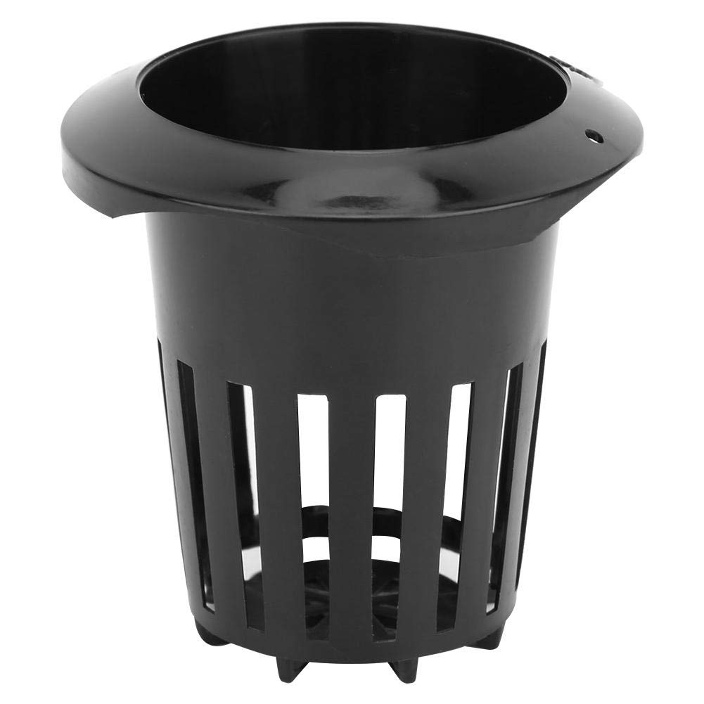 **AMONIDA Durable Hydroponic Plant Pot - Heavy Duty Soilless Garden Planter for Indoor Greenhouse, Home & Office Plant Cultivation (Black) - Perfect for Herbs, Vegetables & Flowers**