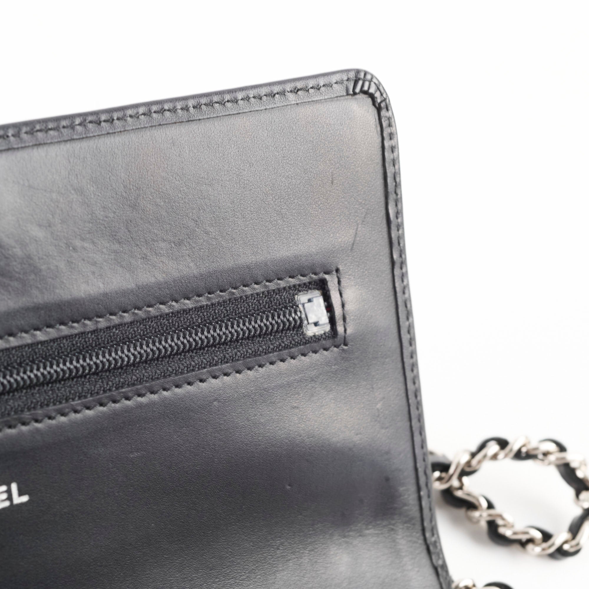 Chanel CC Cambon Wallet on Chain WOC Black Leather Crossbody Bag for Women | Luxury Designer Handbag for Evening Parties & Daily Use