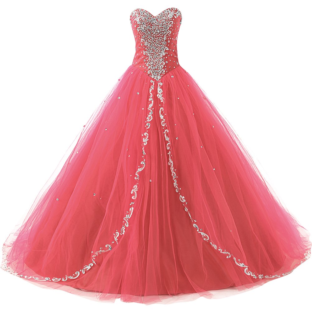 JAEDEN Sweetheart Neckline Long Quinceanera Dress - Elegant Formal Prom Ball Gown for Weddings, Homecoming & Special Occasions