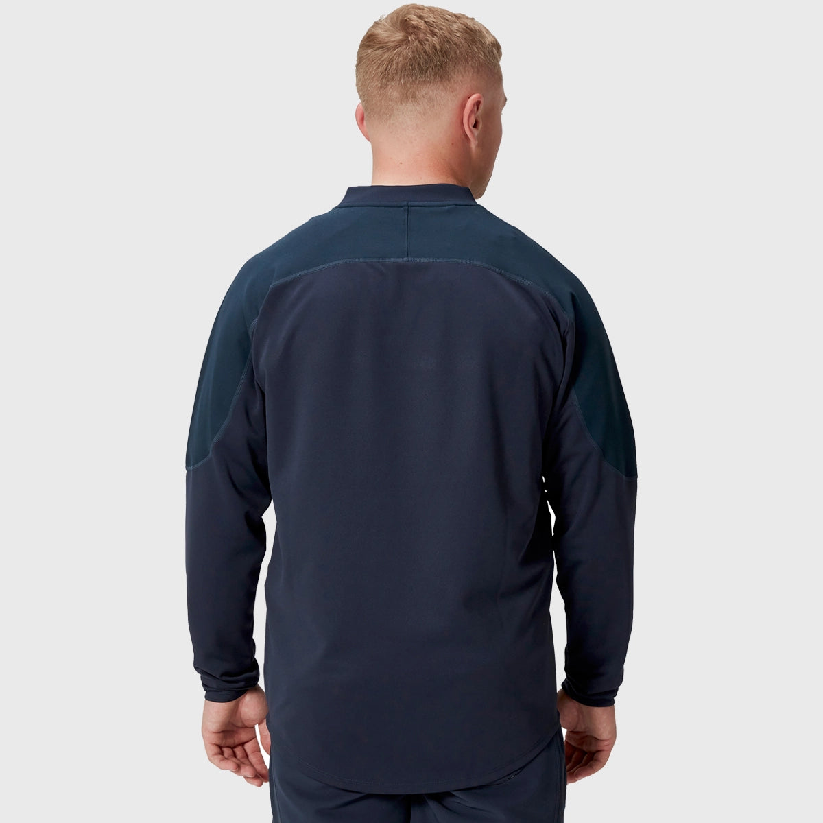 Canterbury British & Irish Lions Men's Rugby Training Drill Top - Navy Blue Sports Jersey for Gym & Field Practice