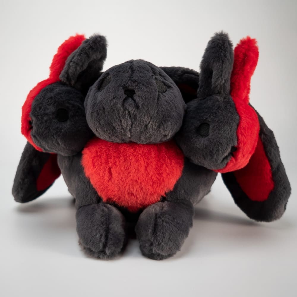 Plushie Dreadfuls Cerberus Rabbit Stuffed Animal - Soft Three-Headed Mythological Plush Toy for Collectors, Unique Gift for Horror Fans & Home Decor
