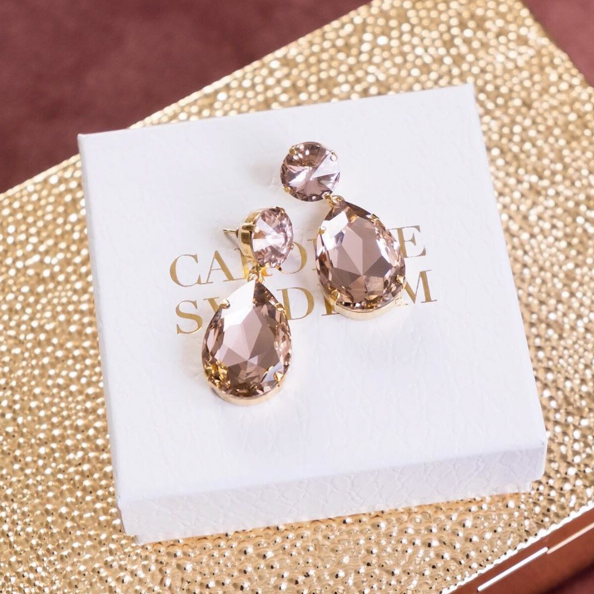 Vintage Rose Drop Earrings for Women - Elegant Dangle Earrings for Party, Wedding & Everyday Wear