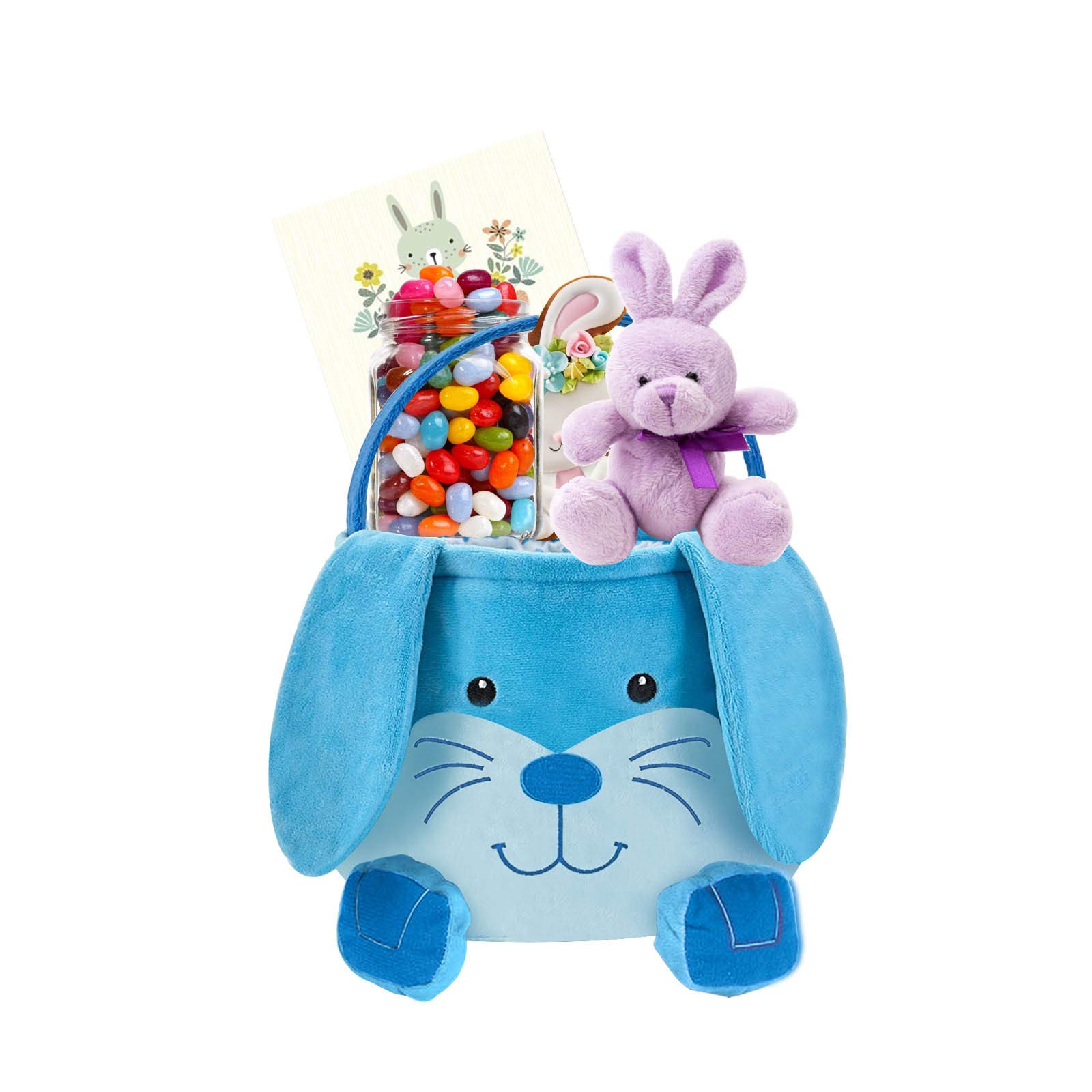 **Navyoom Easter Egg Hunt Basket for Kids - Sparkling Sequins Bunny Ear Basket with Egg Bags, Easter Party Decorations & Gifts - Perfect for Easter Egg Hunts, Party Favors & Spring Celebrations**
