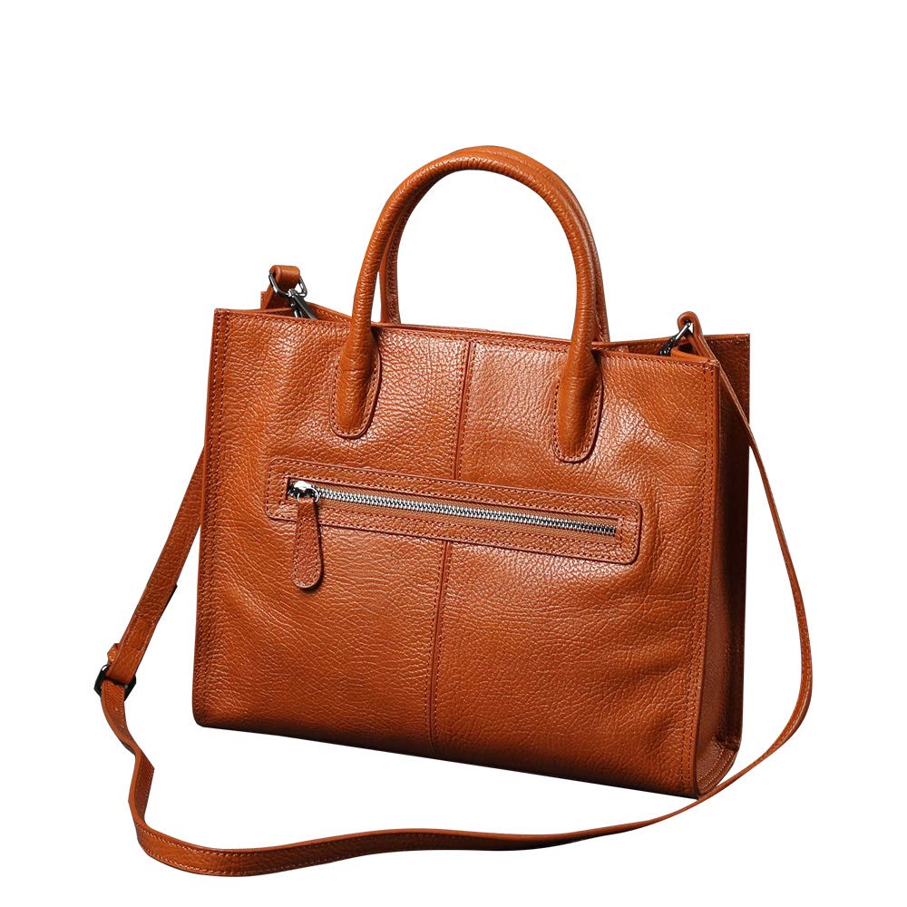 Genuine Leather Women's Crossbody Bag - Handmade Top Handle Shoulder Purse with Organizer Pockets | Perfect for Work, Travel & Everyday Use