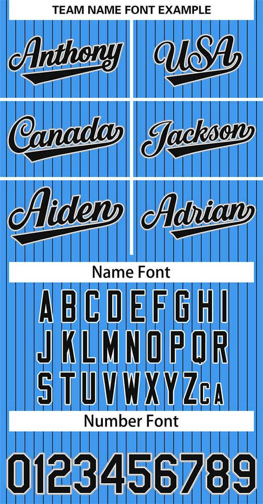 Custom Personalized Pinstripe Baseball Jersey - Button Down Shirt with Printed/Stitched Name & Number for Men, Women & Youth | Blue/Navy-39 | Team Uniforms, Sports Events & Casual Wear