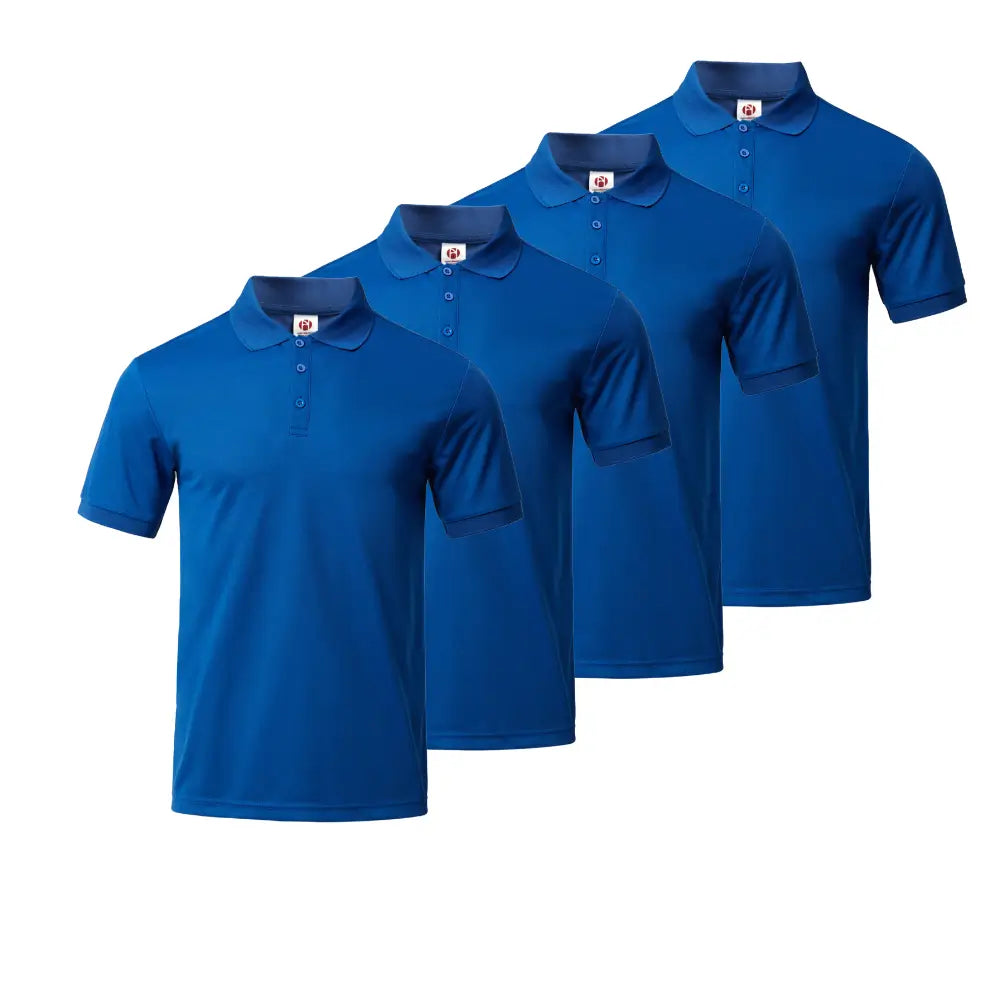 4 Pack Men's Collared Shirts - Comfortable Business Casual Button Down Shirts for Office, Work & Formal Events | Wrinkle Resistant & Breathable Fabric