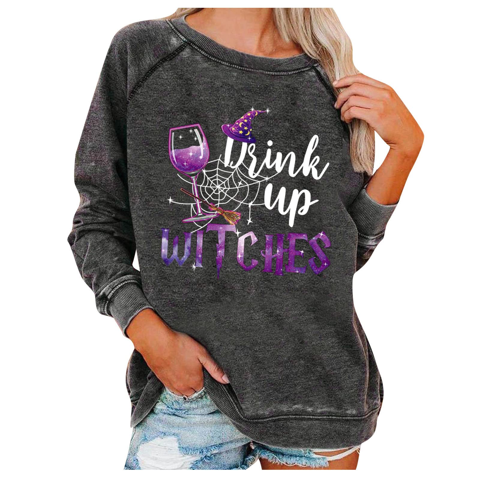 Halloween Gothic Oversized Sweatshirts for Girls | Cozy Fashion Jackets | Perfect for Halloween Parties & Casual Wear