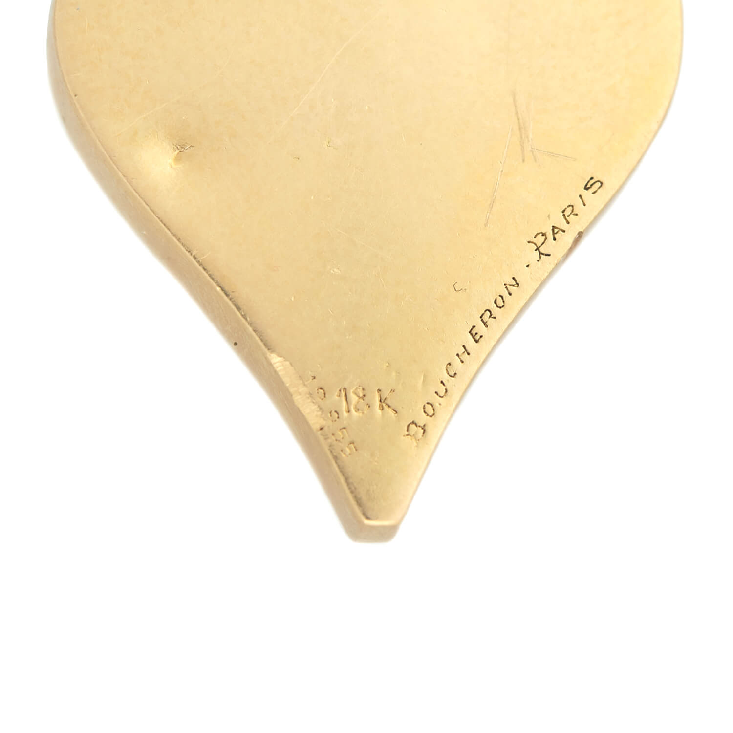 Vintage 18k Gold Boucheron Heart Lock Pin & Pendant with 18k Snake Chain - Elegant Jewelry Gift for Women, Perfect for Valentine's Day, Anniversary & Special Occasions