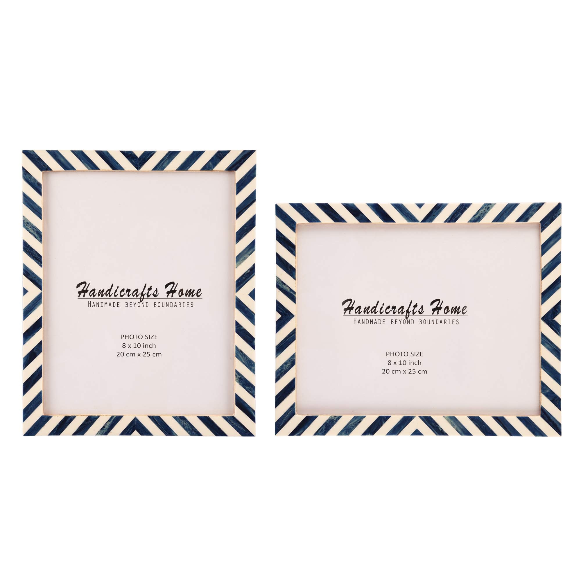 Handmade 8x10 Picture Frames 2-Pack - Wall & Tabletop Display for Home Decor Gifts