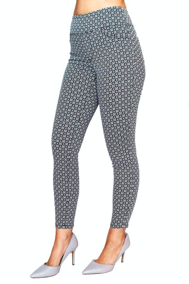 LIOR PARIS Signature Power Stretch Printed Jane Skinny Jeans for Women - High Waist Slim Fit Denim Pants - Perfect for Casual Wear, Office & Night Out