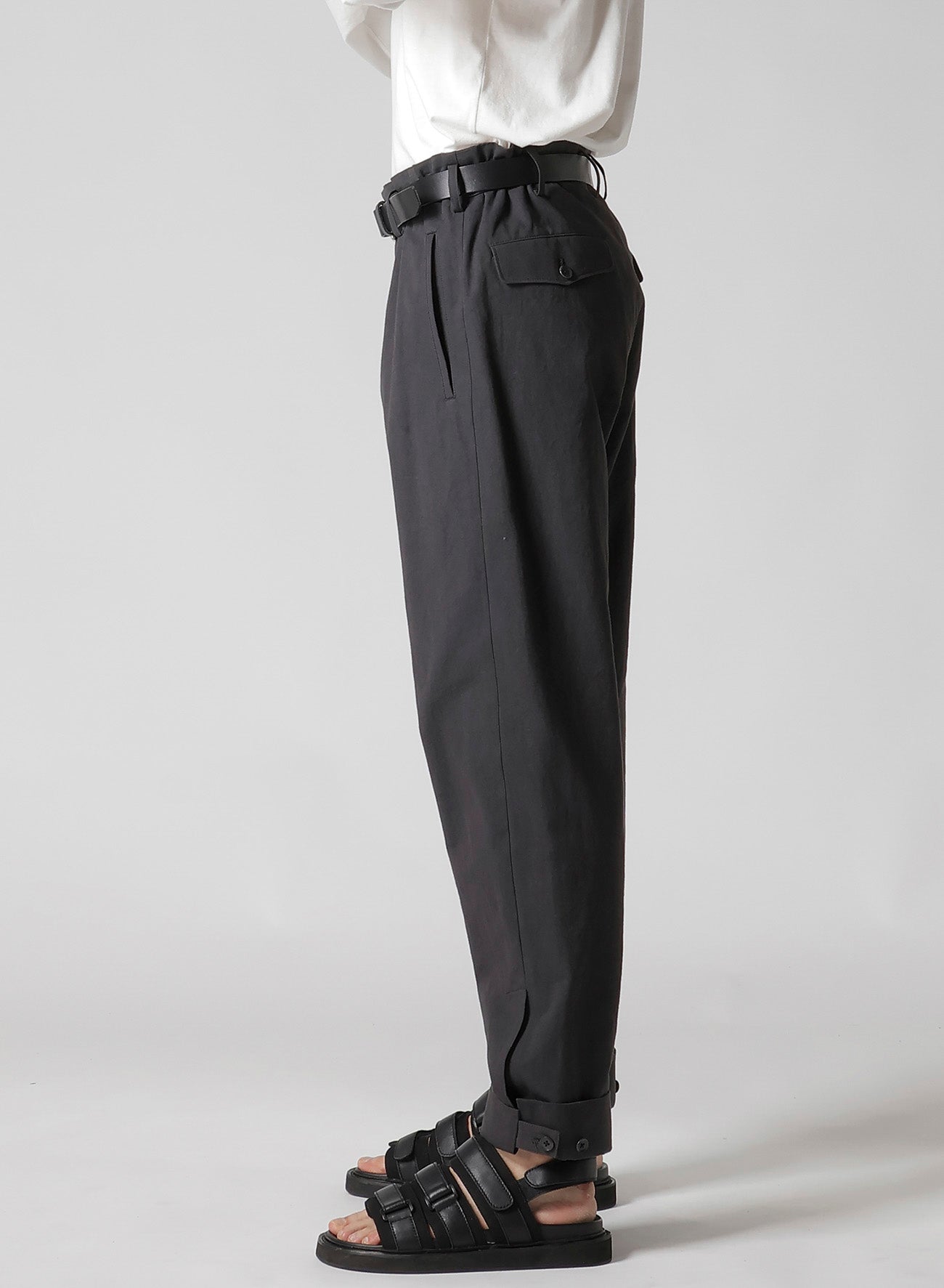 Slim Fit Poplin Pants with Tab Detail - Stylish & Comfortable for Casual Wear, Office & Travel