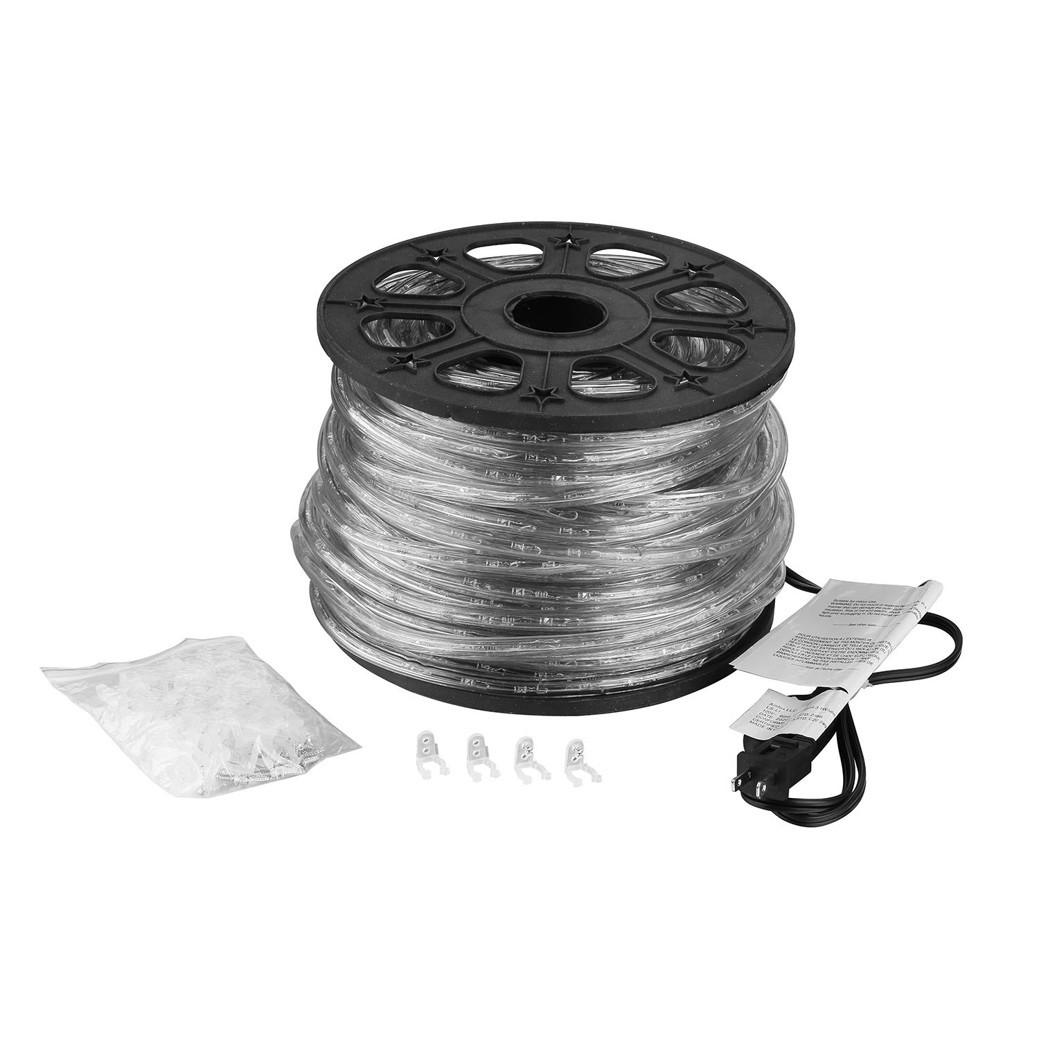 Waterproof LED Rope Lights Outdoor - 150FT/45M Cold White String Lights with Fuse Protection, 1620 LEDs, UL Certified - Perfect for Patio, Garden, and Holiday Decorations