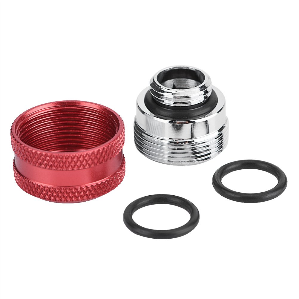 4Pcs Brass PC Water Cooling Fittings with Triple-Layer Sealing Rings for 16mm OD Acrylic Tubes - Computer Liquid Cooling System Accessories (Red) - Perfect for Custom Gaming PC Builds & High-Performance Cooling Setups