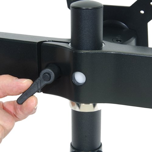 Amer Networks AMR3C Triple Monitor Stand - Heavy Duty Desk Clamp Mount for 13-32 Inch Screens | Perfect for Home Office, Gaming & Workstation Setups