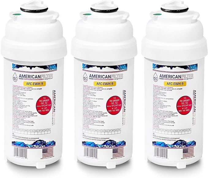 AFC-EWH-3000 Water Filter Replacement - Compatible with WaterSentry Plus 51300C | 3-Pack Carbon Filtration System for Clean Drinking Water | Perfect for Home, Office, and RV Use
