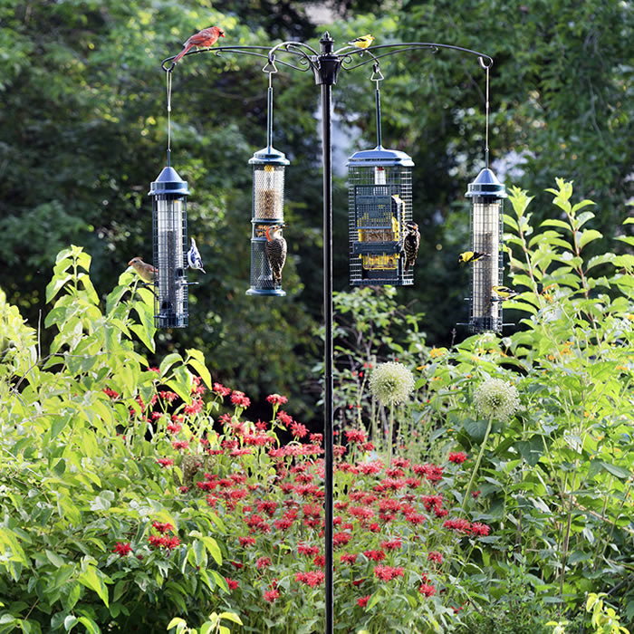 Brome BirdsUP Versa Pole System - Adjustable Bird Feeder Pole for Backyard, Garden & Patio - Perfect for Attracting Wild Birds & Enhancing Outdoor Spaces