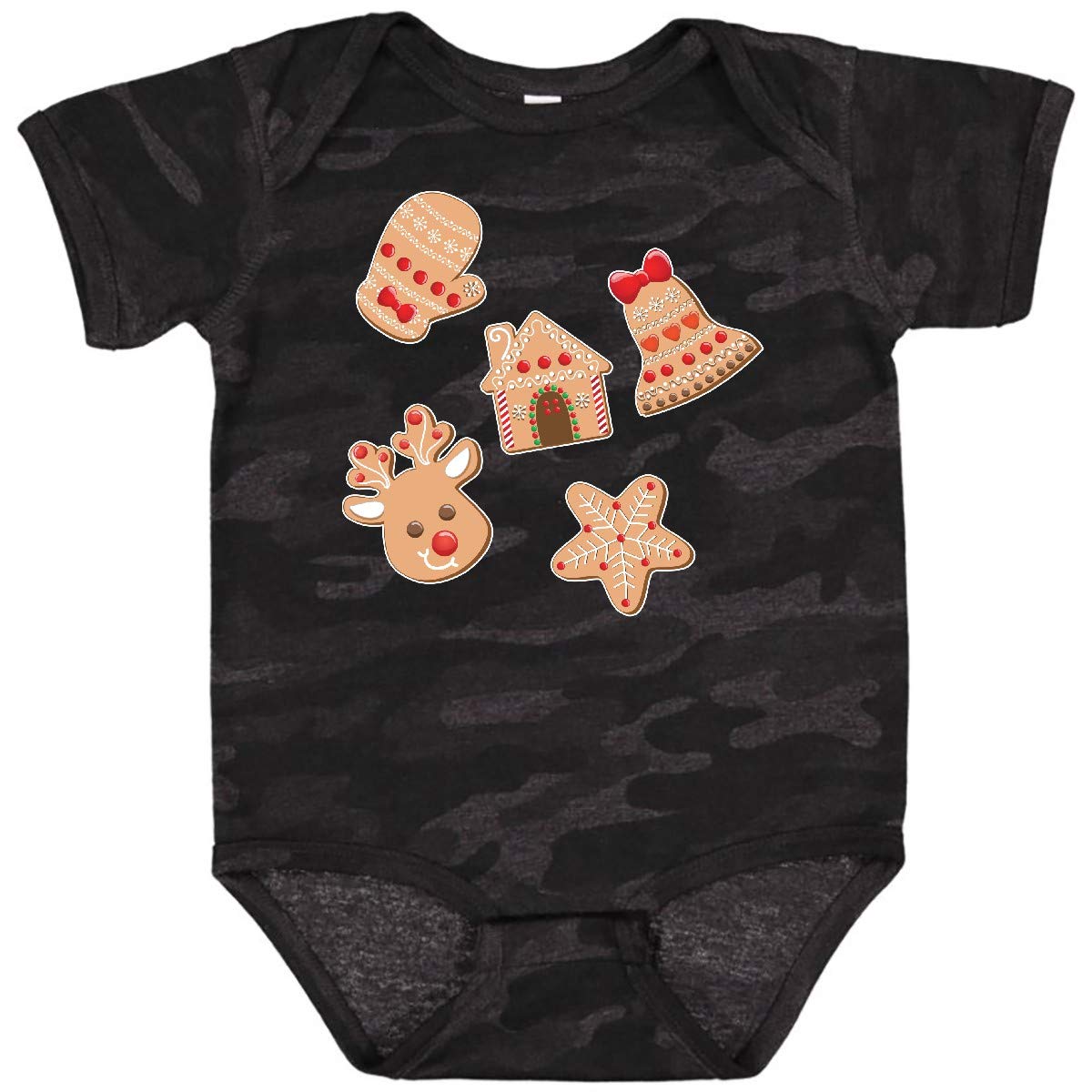 Inktastic Christmas Gingerbread Cookies Baby Bodysuit - Cute Holiday Outfit for Infants, Christmas Family Photos & Festive Newborn Gifts