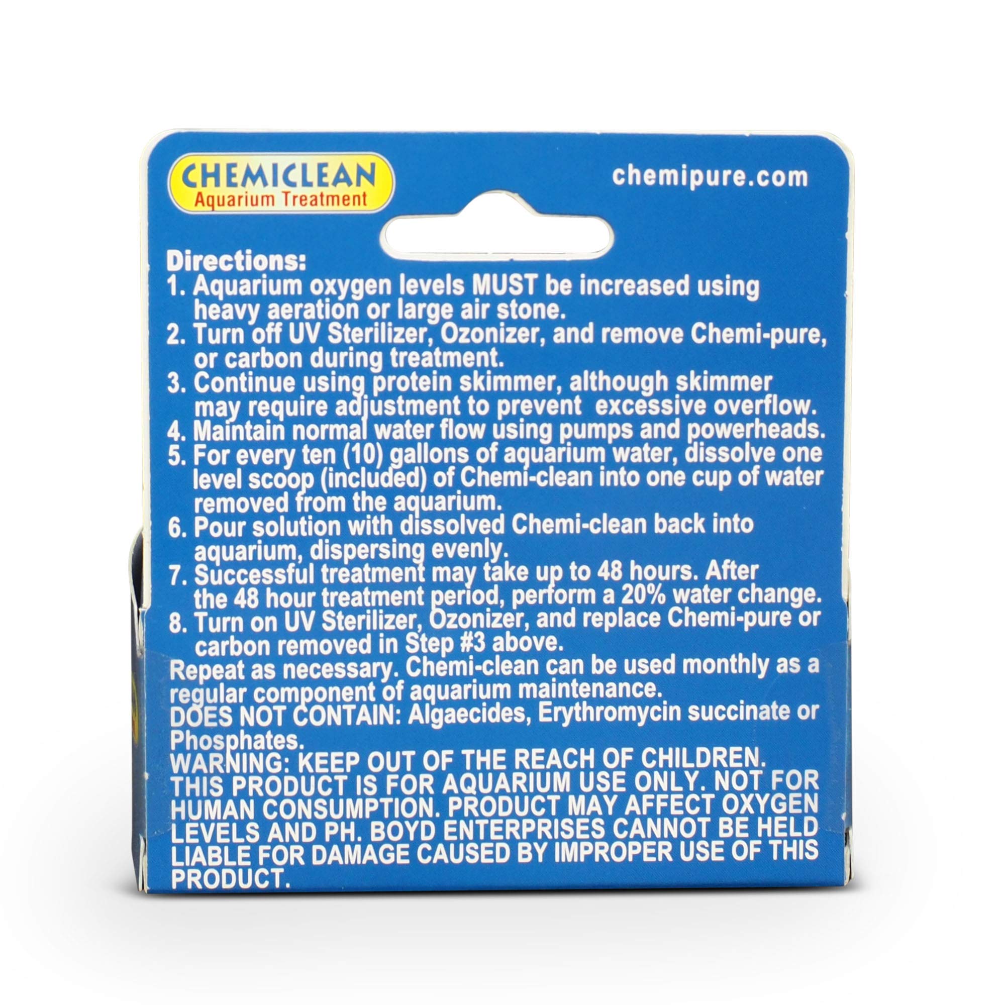 Chemi-Clean Water Clarifier - 2 Gram Powder for Aquarium & Fish Tank Cleaning | Removes Algae & Improves Water Clarity | Safe for Freshwater & Saltwater Fish