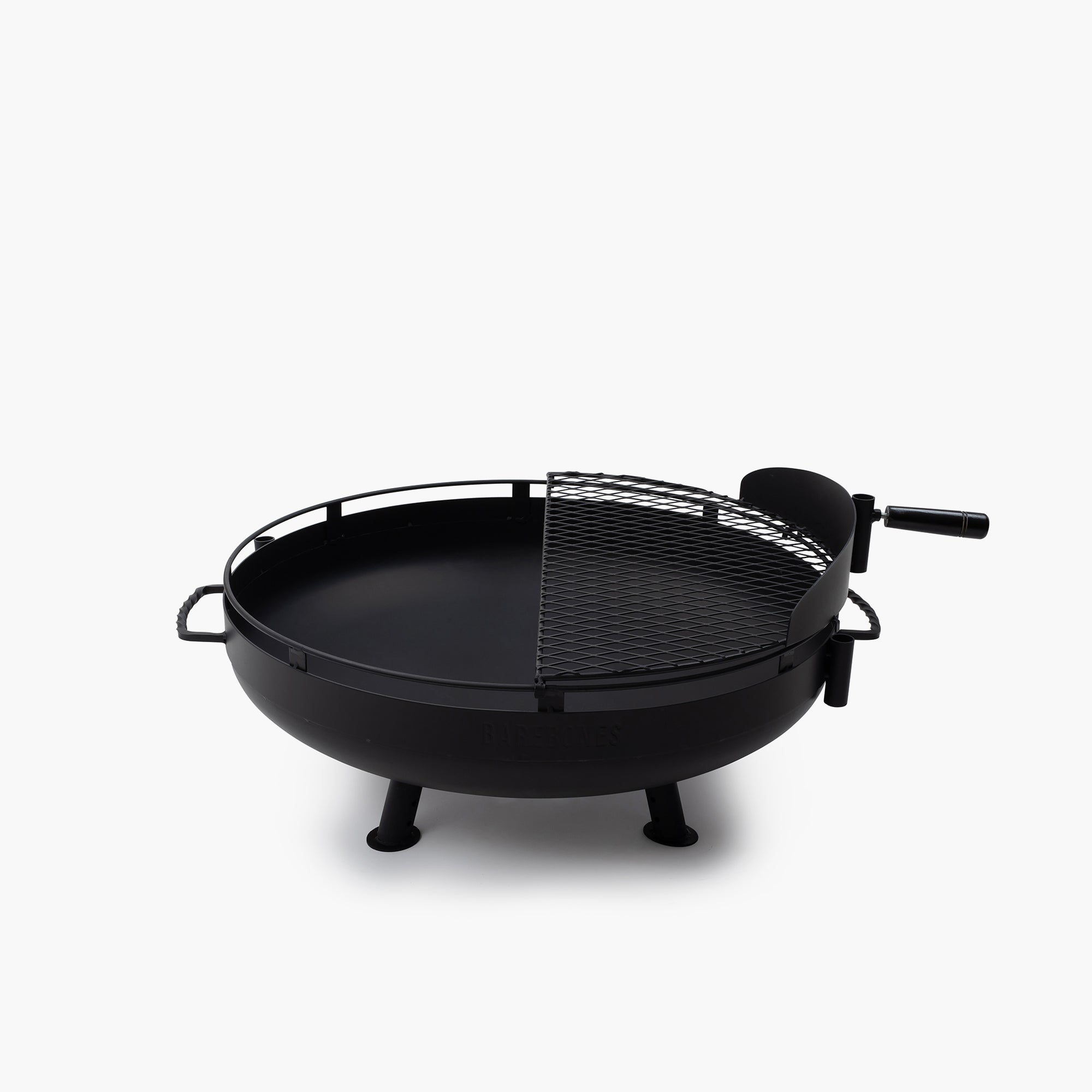 30 Inch Cowboy Fire Pit Grill for Outdoor Cooking, Camping, and Backyard BBQ – Heavy Duty Steel Fire Pit with Cooking Grate