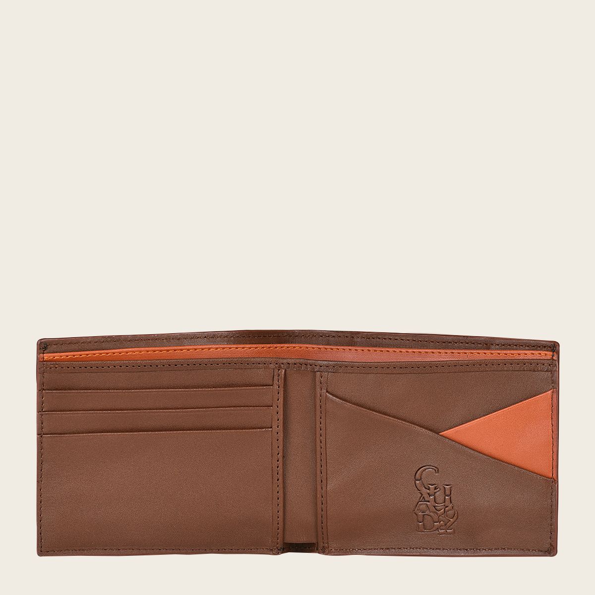 Genuine Cuadra Honey Cowhide Leather Bifold Wallet for Men - Premium RFID Blocking Slim Wallet with Money Clip - Perfect for Everyday Use, Travel & Gifting