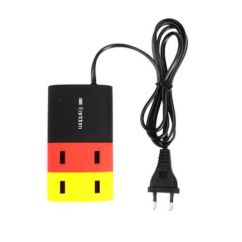 Earldom 5V 6.2A 4-Port USB Charging Hub for iPhone, iPad, Samsung - Fast Charger for Multiple Devices - Perfect for Home, Office, Travel & Car Use