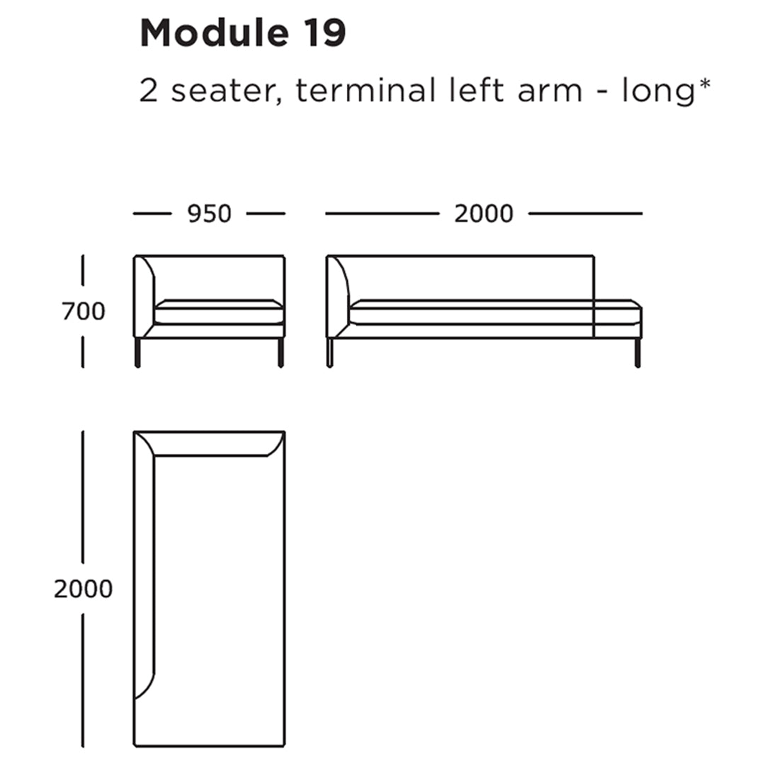 Modular Sofa Set - Blade Sofa with 17 & 23 Modules - Customizable Sectional Couch for Living Room, Lounge & Office Spaces