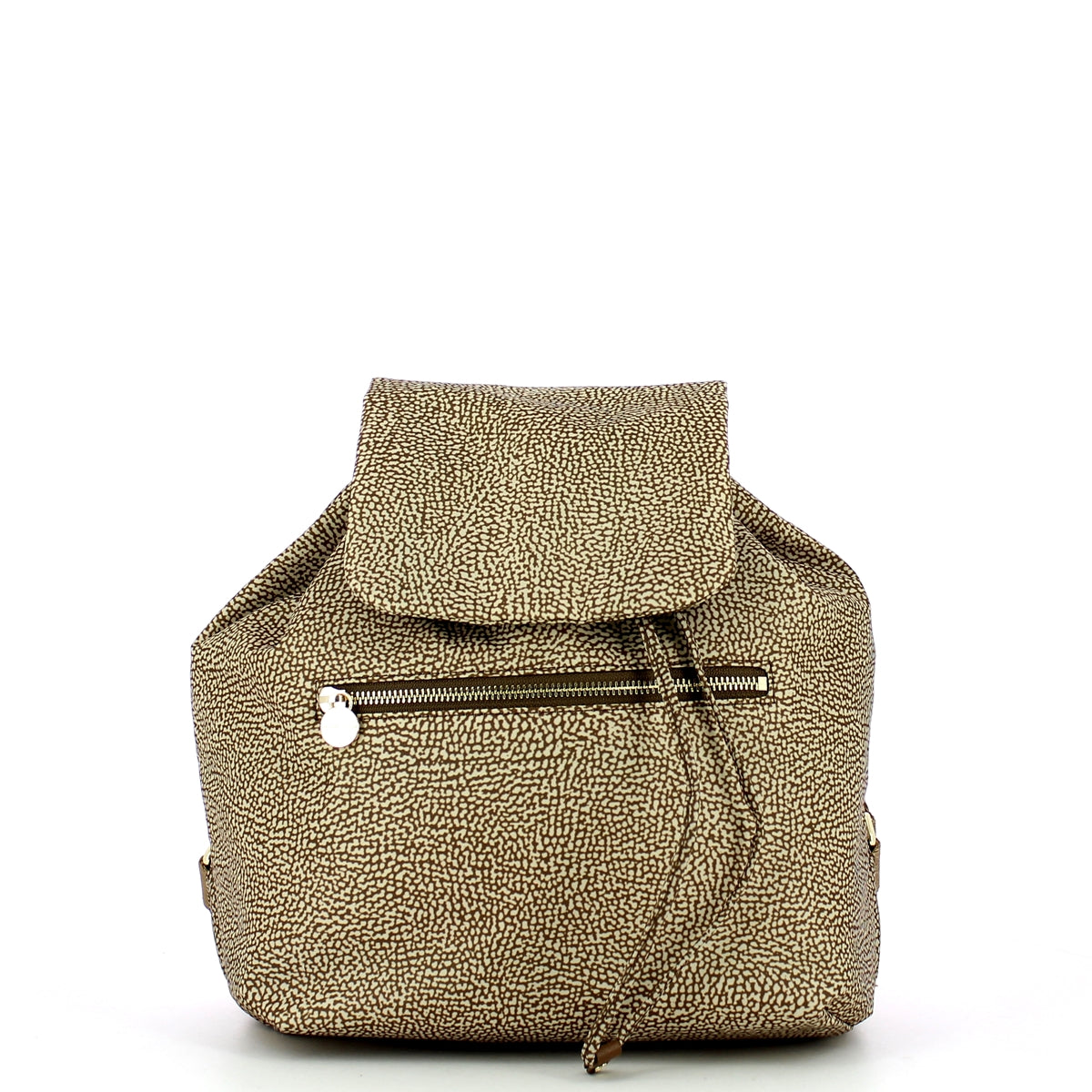 Borbonese Medium Beige Marrone Recycled Nylon Backpack 934486I15 - Sustainable Fashion for Women & Men - Perfect for Travel, Work & Daily Commute