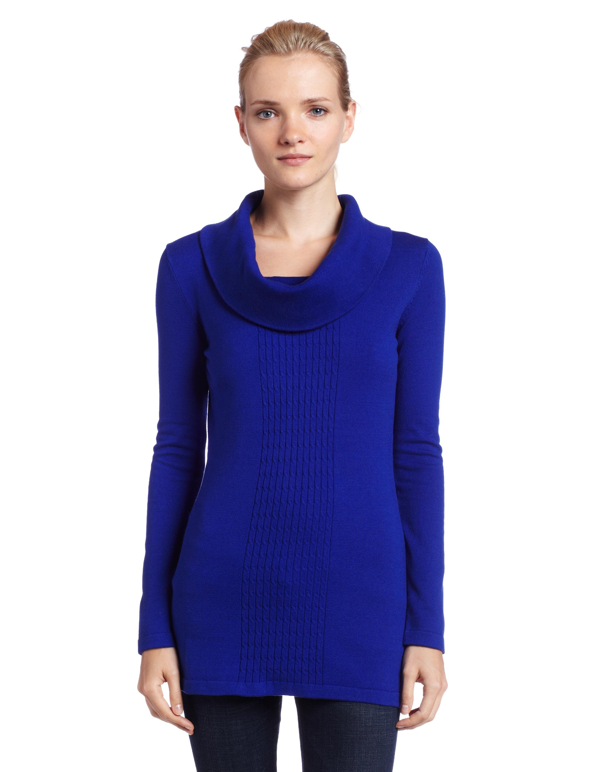 525 America Women's Solid Cowl Neck Sweater - Soft Knit Pullover for Fall & Winter | Cozy Casual Wear for Office, Date Night & Weekend Outings