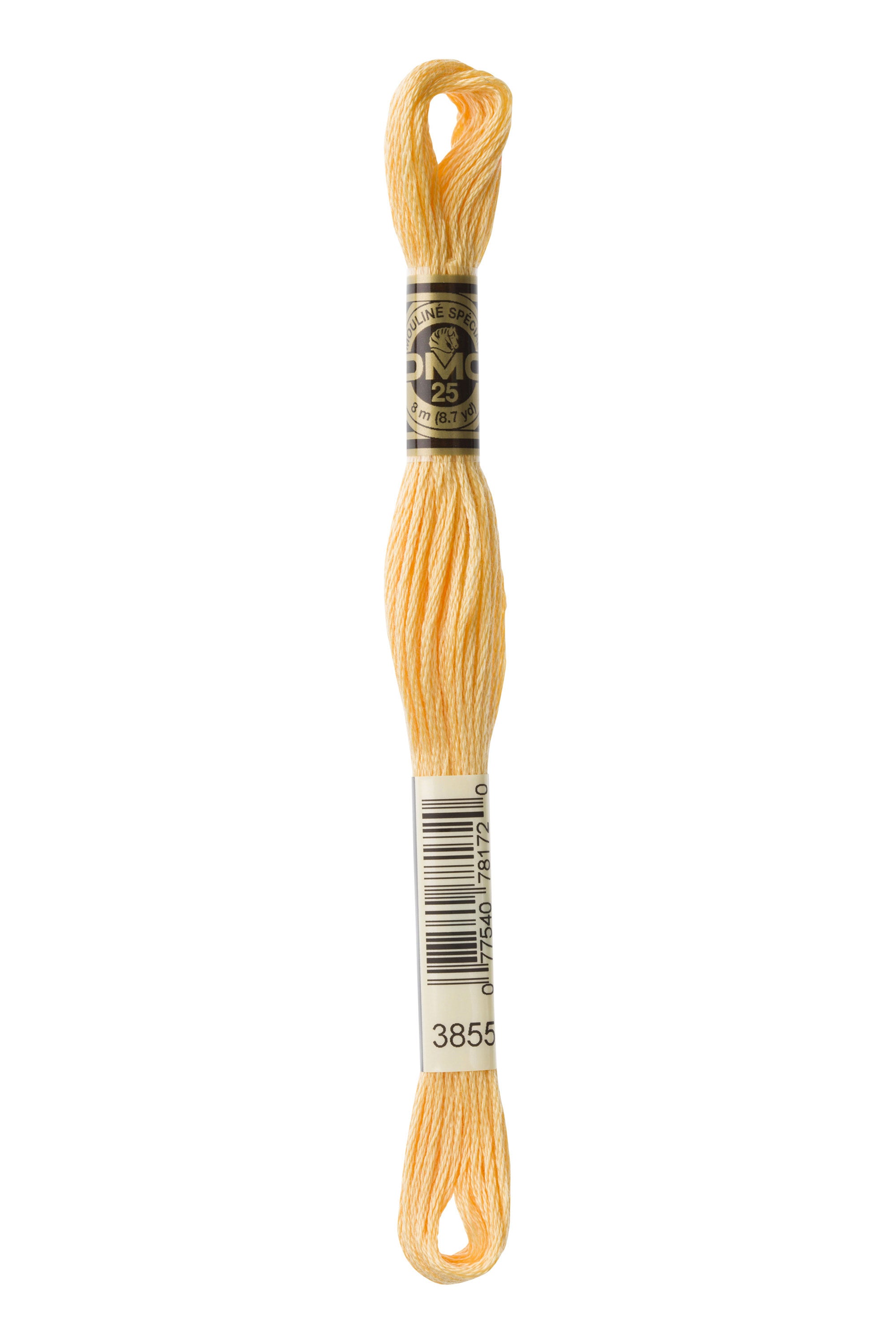 DMC 3855 Cotton Embroidery Floss - 6 Stranded Premium Thread for Cross Stitch, Needlepoint & Hand Embroidery - Perfect for DIY Crafts, Scrapbooking & Home Decor Projects