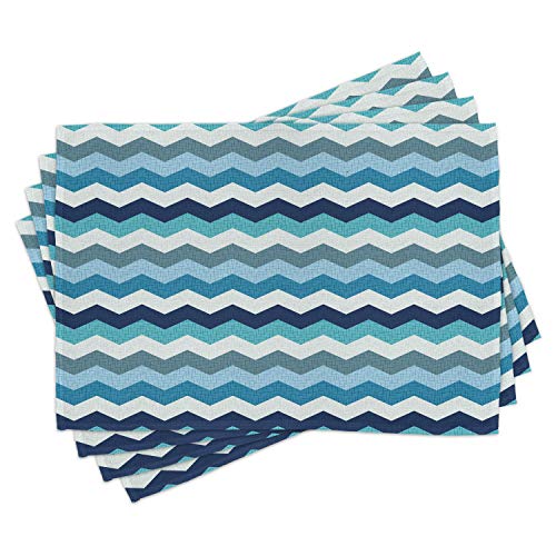 Pale Blue Navy Blue and Seafoam
