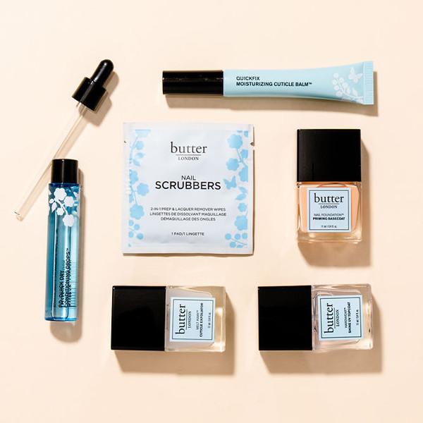 Butter London Ultimate Nail Care Kit - Complete Manicure & Pedicure Set with Nail Polish, Cuticle Oil & Tools - Perfect for Home Salon, Spa Days & Gift Giving