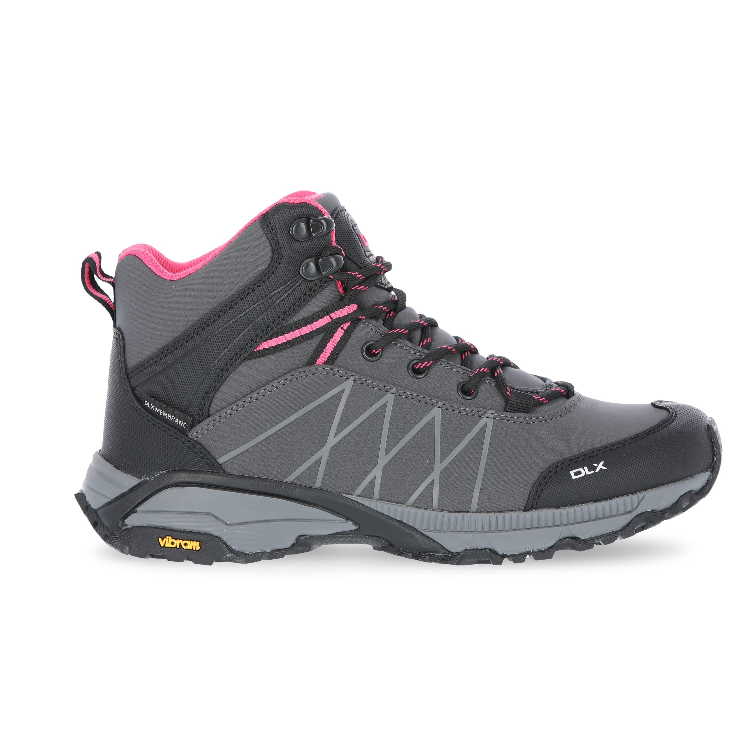 Trespass Women's High Rise Hiking Shoes - Waterproof Outdoor Boots for Trekking & Trail Walking - Size 37 EU - Perfect for Mountain Climbing & Camping Adventures