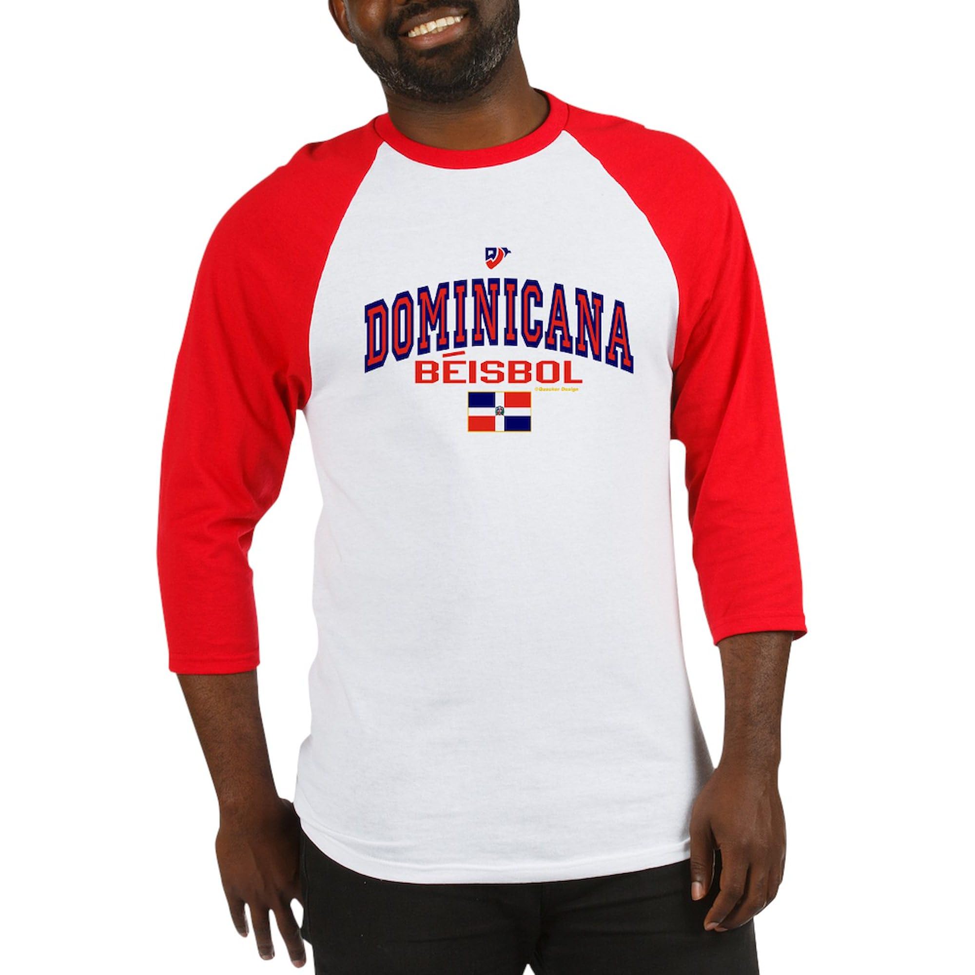 Dominicana Baseball Jersey for Men - 3/4 Raglan Sleeve Cotton Baseball Shirt | Comfortable & Breathable for Games, Practice & Casual Wear