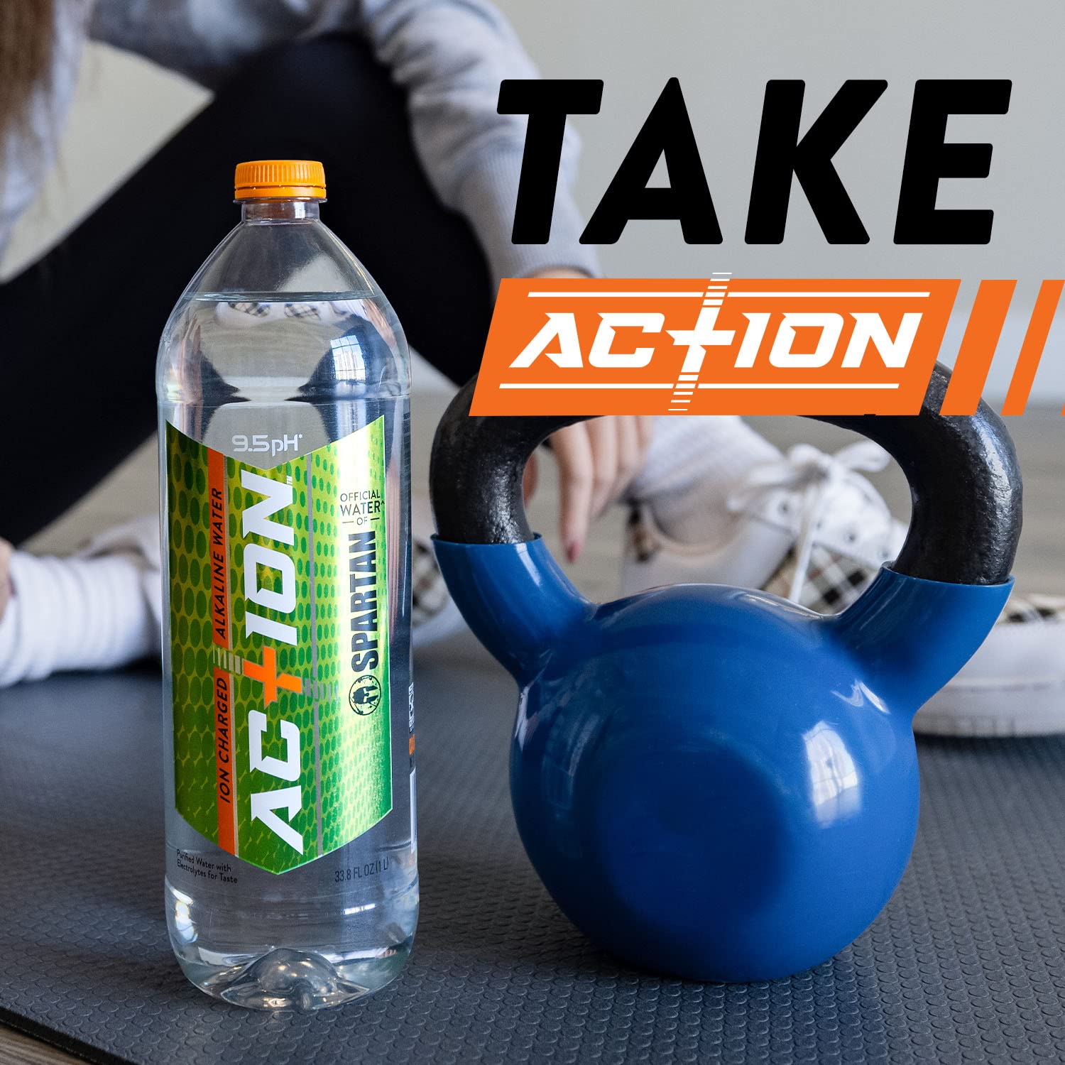 AC+ION Ion Charged Alkaline Water - 3 Liter Bottle, 6 Pack - Hydration for Fitness, Recovery & Daily Wellness