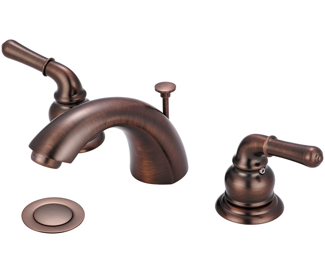 ACCENT COLLECTION - Two Handle Widespread Bathroom Faucet in Oil Rubbed Bronze - Perfect for Modern Vanities & Bathroom Renovations