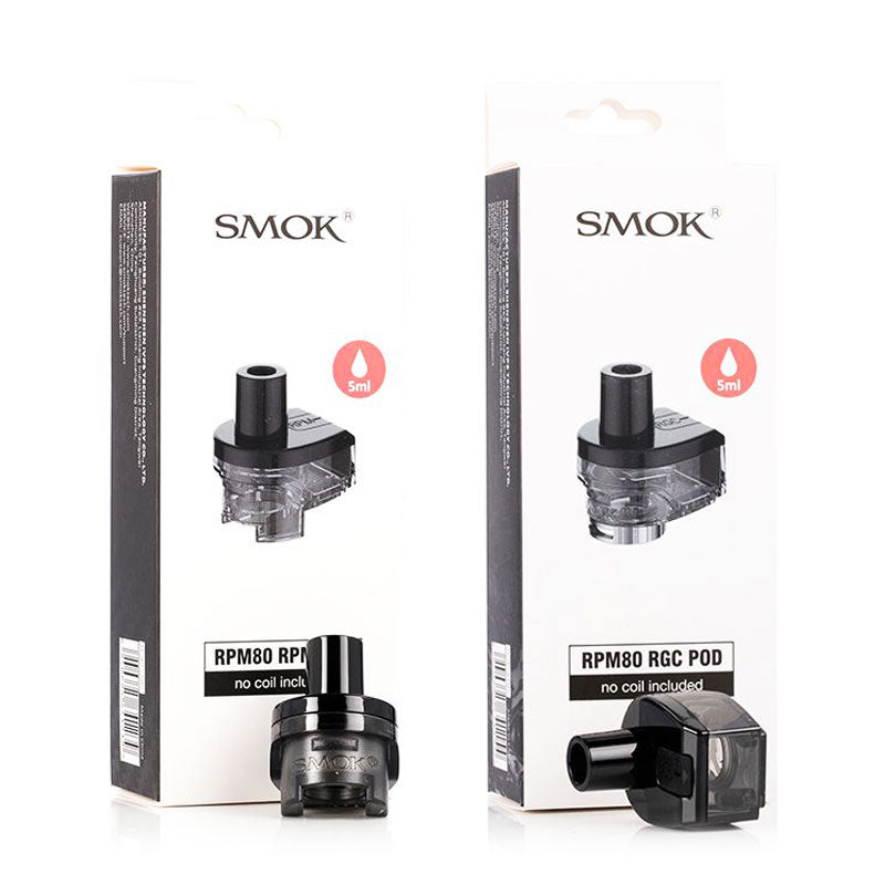SMOK RPM80 & RPM80 Pro Replacement Pods 3-Pack - Compatible with RPM80 & RPM80 Pro Vape Kits - Perfect for Vaping Enthusiasts & On-The-Go Use