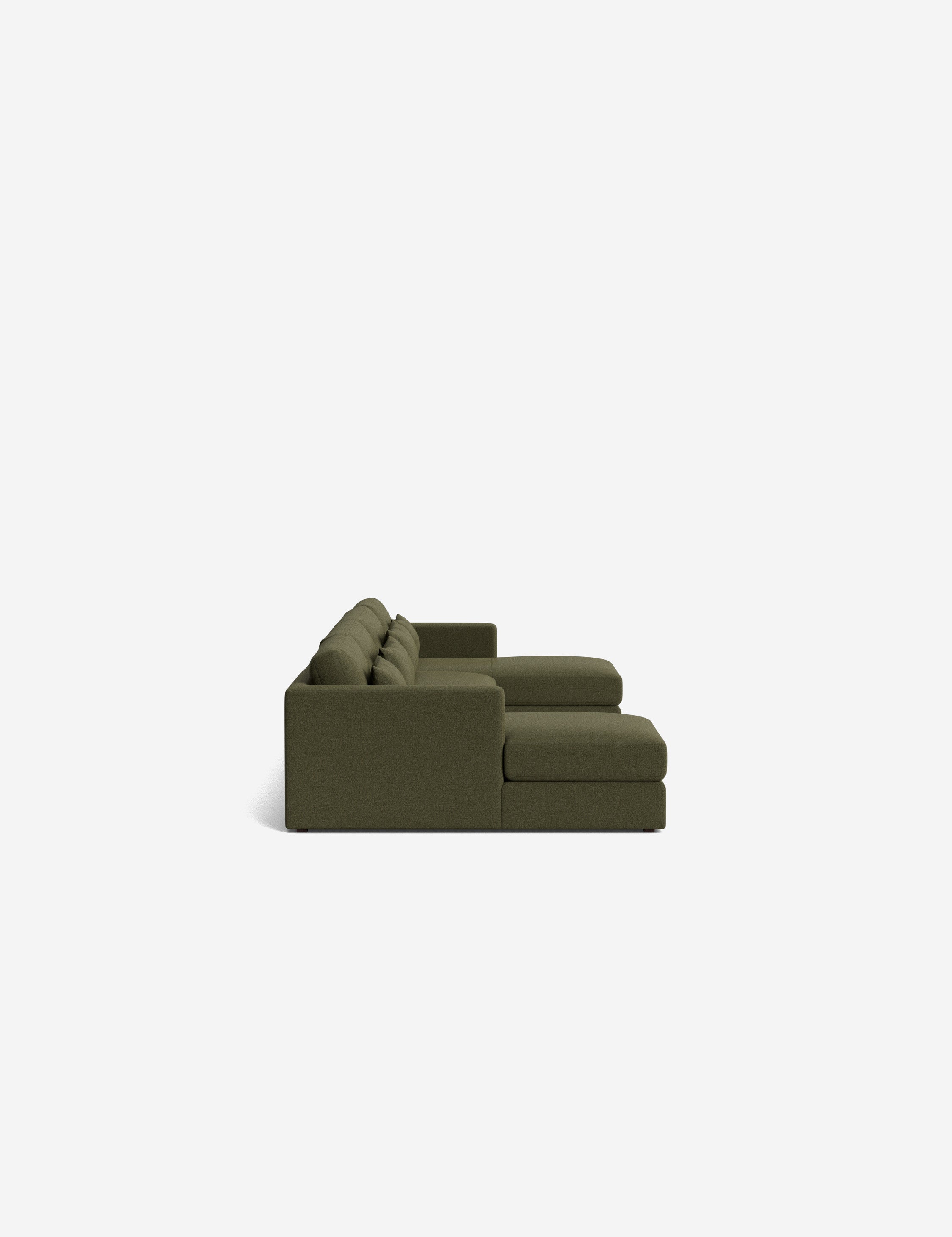 Durham U-Shaped Sectional Sofa - Modern L-Shaped Couch for Living Room, Family Room & Home Theater | Comfortable Fabric Sofa Set with Reversible Chaise