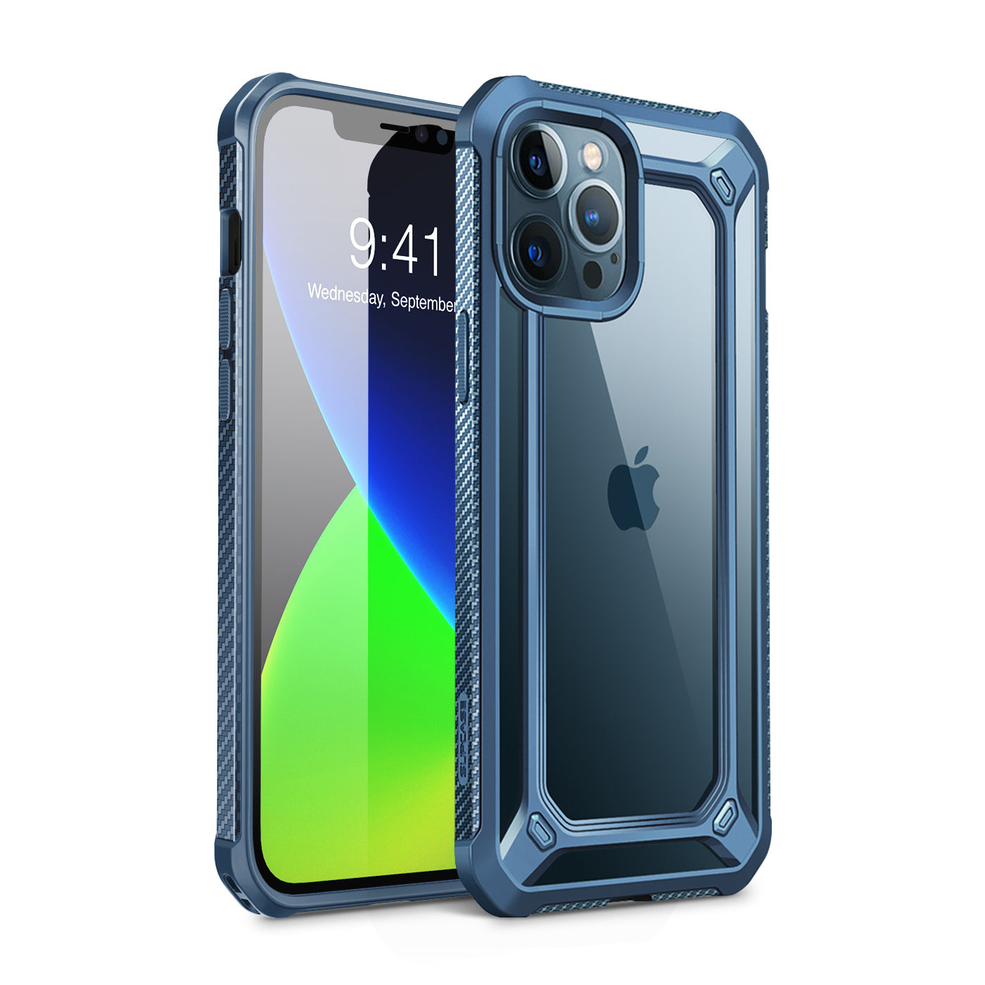 iPhone 12 Pro 6.1 inch Unicorn Beetle Exo Clear Case - Shockproof Protective Cover with Military-Grade Drop Protection, Anti-Scratch & Anti-Yellowing - Perfect for Outdoor Activities, Travel & Daily Use