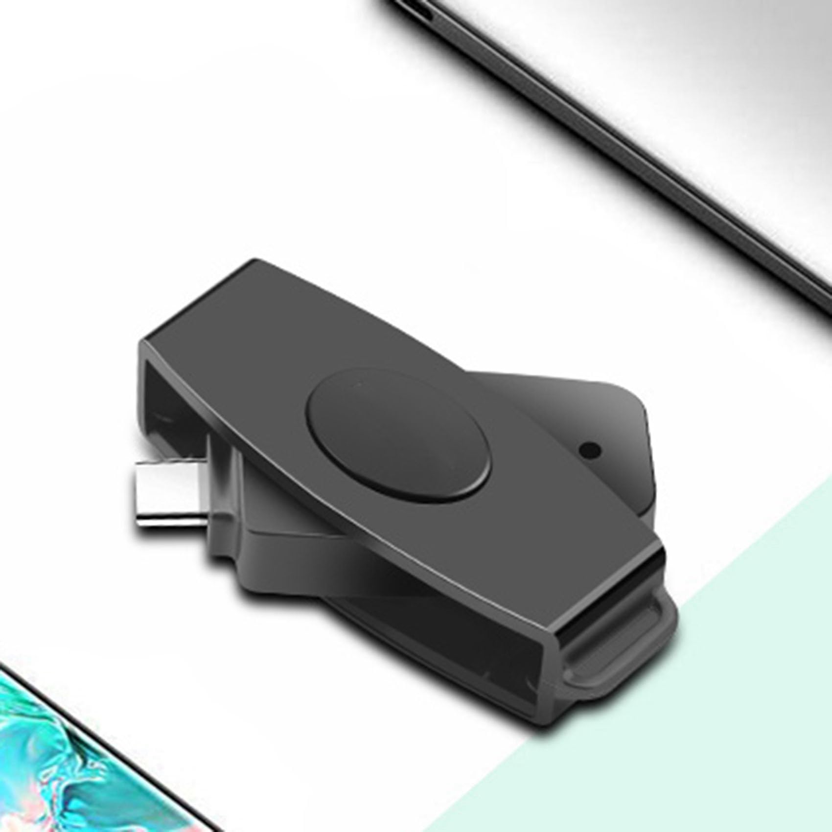 Ronlok 5X CSCR3 Smart Card Reader - USB Type-C for Bank, Tax, SIM, IC & ID Cards - Secure & Fast Card Reading for Online Banking, Tax Filing & Digital Security