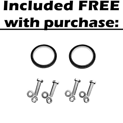 Toyota RAV4 2001-2005 Exhaust Pipe Replacement - Stainless Steel Muffler System Compatible with 2.0L 2.4L Models | Includes Free Gaskets, Bolts & Nuts | Durable Automotive Performance Part for Off-Roading & Daily Commuting