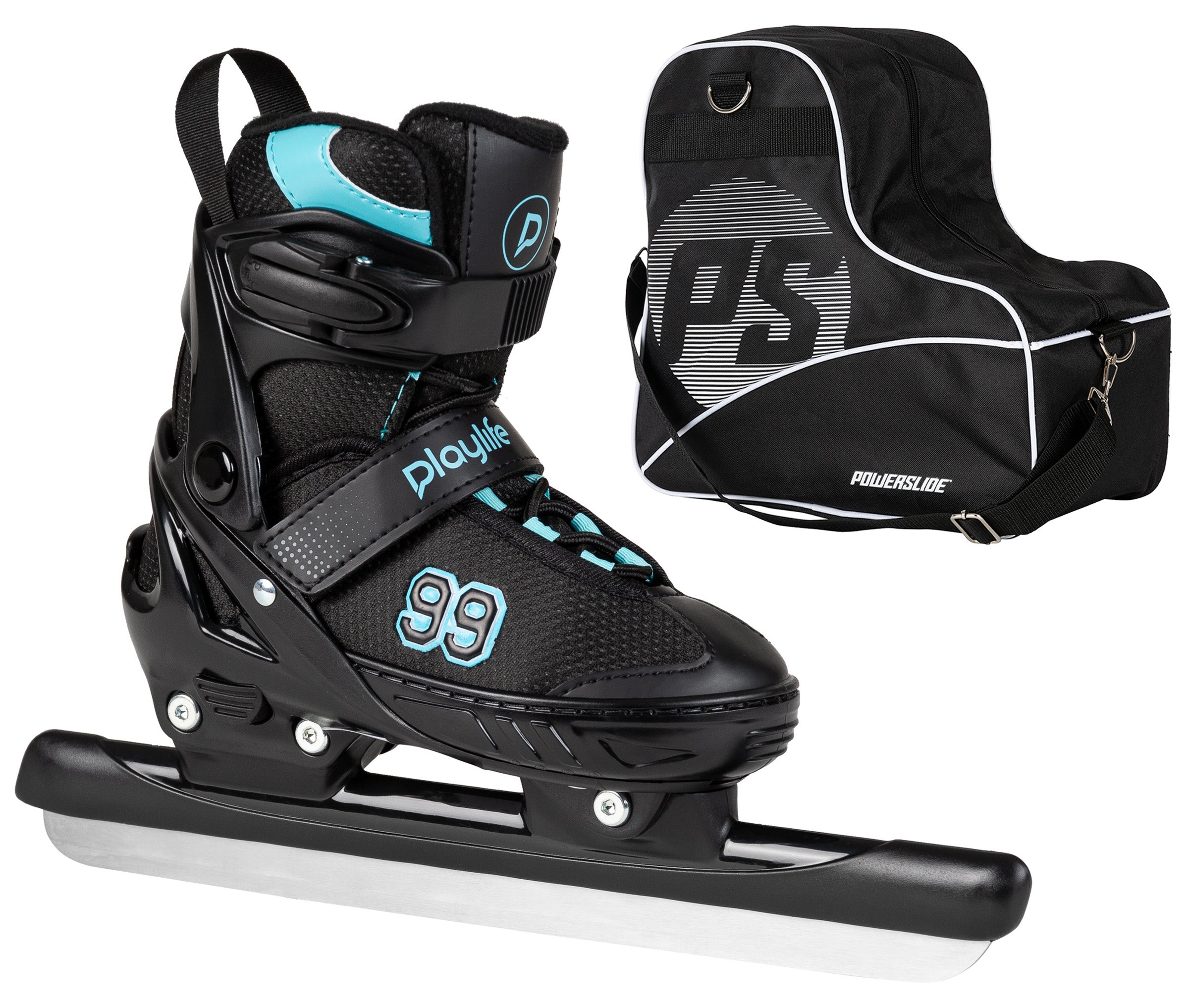 Glacier TT Adjustable Ice Skate Bag Bundle - Premium Hockey & Figure Skating Gear Storage for Rink & Travel